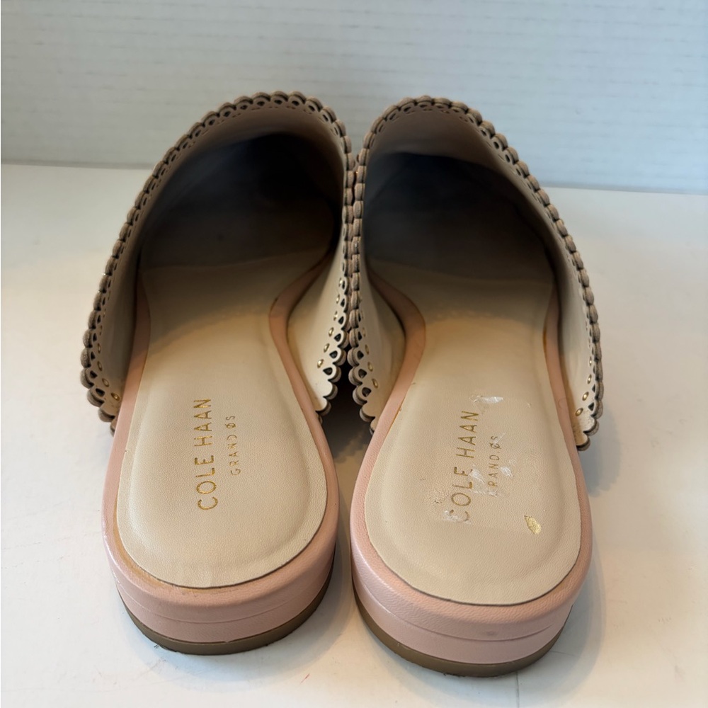 Cole Haan Raelyn Pink Studded Leather Mules size 9 - Picture 4 of 8